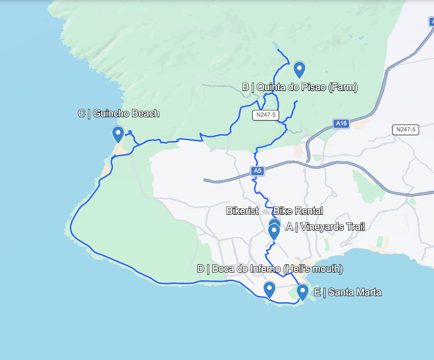 The Pisao-Guincho Loop